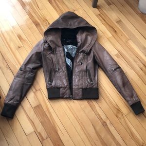 Danier leather jacket size 2xs
